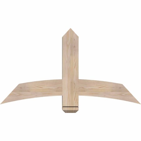 Ekena Millwork Bellingham Smooth Timber Gable Bracket, Douglas Fir, 48"W x 26"H x 5 1/2"D x 5 1/2"F, 13/12 Pitch GBW048X26X0606BEL00SDF